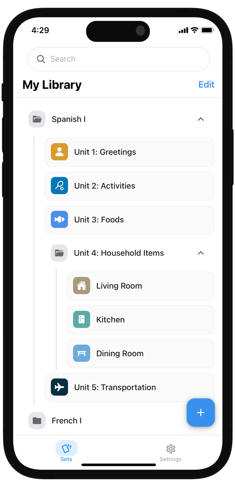 ScanVocab Main Screen Preview